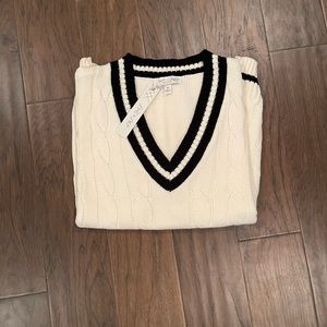 She and sky sweater vest